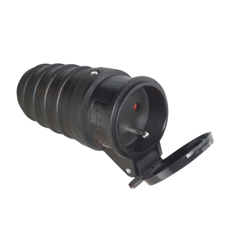 1 - Prise Schuko étanche pour Garden Camping Camper